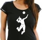 Girlie-Shirt Volleyball Motiv 17